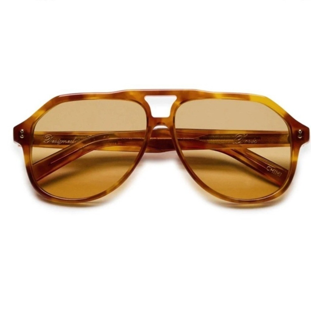 Chimi Doris Soft Havana Brown Lens Oversized Aviator Sunglasses 20707-498 NEW‎